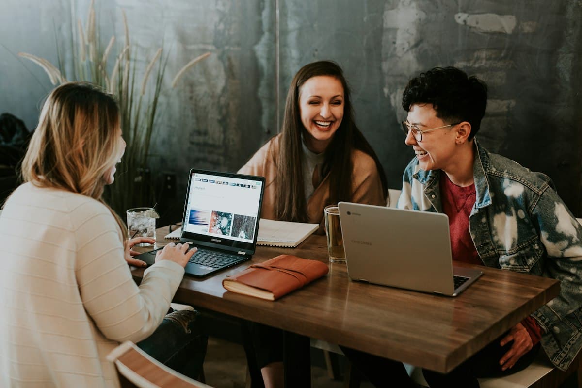 Business professional reviewing documents before controlled external sharing
